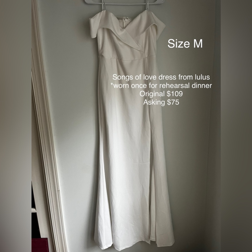 White Lulu’s songs of love dress - M